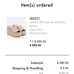 Gucci Purple and Cream Platform Shoes